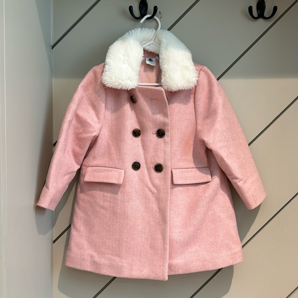 Petit Bateau Girls 3T Pea Coat